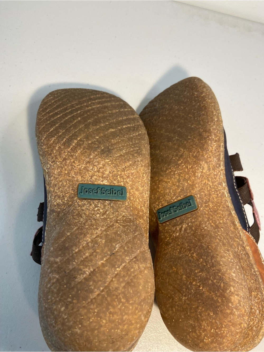 Josef Seibel Spirit Nature Comfort Mary Jane Flats in Navy and Pink SZ6 - Picture 8 of 9